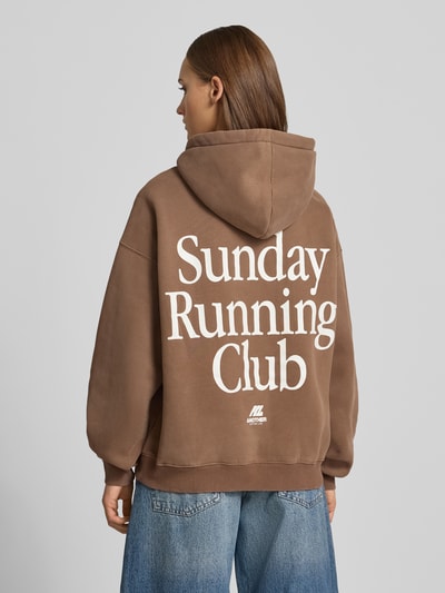 ANOTHER COTTON LAB Relaxed Fit Hoodie aus Baumwoll-Mix Schoko 5