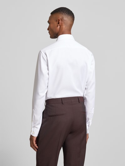 Christian Berg Men Regular Fit Businesshemd aus Baumwolle mit Kentkragen Weiss 5