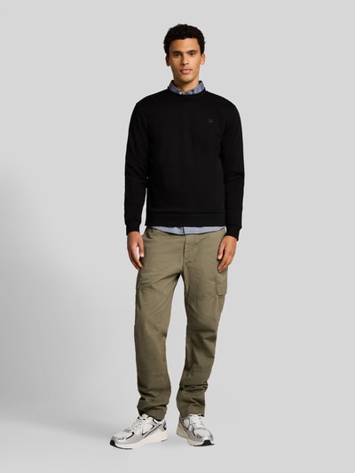Tom Tailor Denim Regular Fit Sweatshirt aus Baumwoll-Mix Black 1