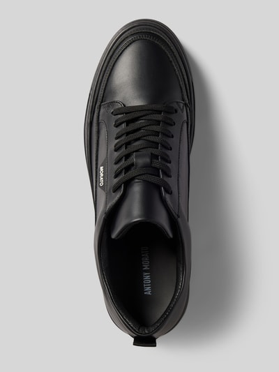 Antony Morato Ledersneaker mit Plateausohle Modell 'FLINT IN CALF' Black 4