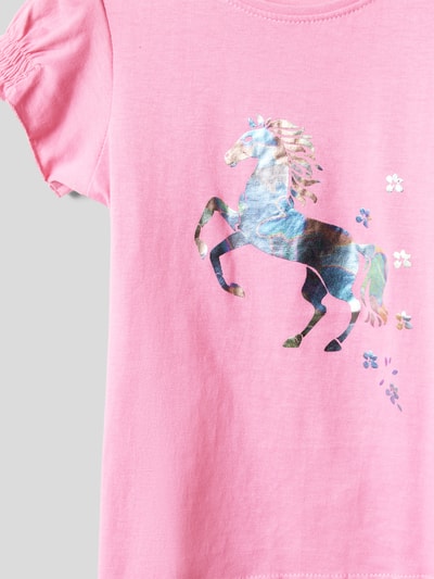 Blue Seven T-Shirt mit Motiv-Print Pink 2