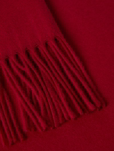 Fraas Sjaal met koordjes, model 'Cashmink' Rood - 2
