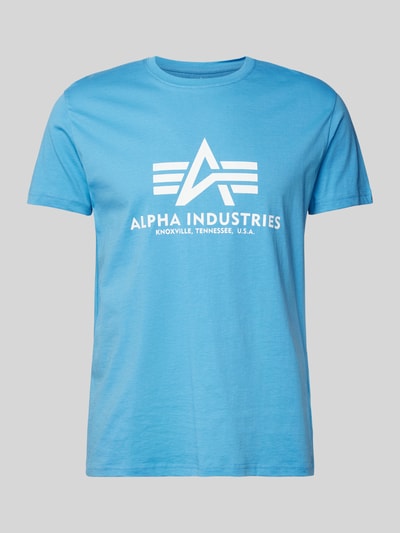 Alpha Industries T-shirt van zuiver katoen Oceaanblauw - 2