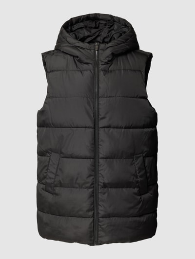 Vila Bodywarmer met capuchon, model 'TATE' Zwart - 2