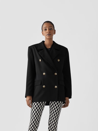 LouLou Studio Blazer mit Reverskragen Black 4