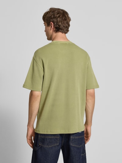 Carhartt Work In Progress T-Shirt mit Strukturmuster Modell 'Nelson' Gruen 5