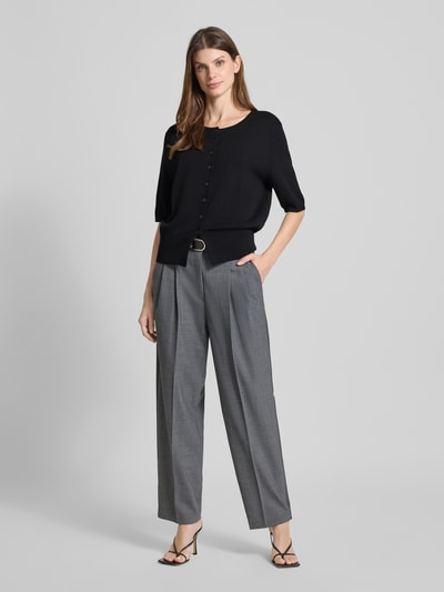 Someday Cardigan van viscosemix met 3/4-mouwen, model 'Tinala' Zwart - 1