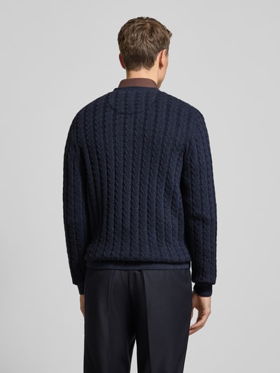 Fynch-Hatton Strickjacke mit Knopfleiste Marine 5