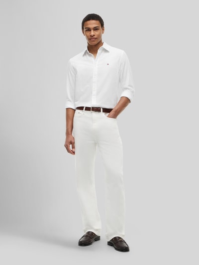 Tommy Hilfiger Regular Fit Freizeithemd aus reiner Baumwolle Weiss 1