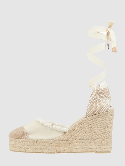 Castañer Wedges aus Textil Modell 'Catalina' Offwhite 3