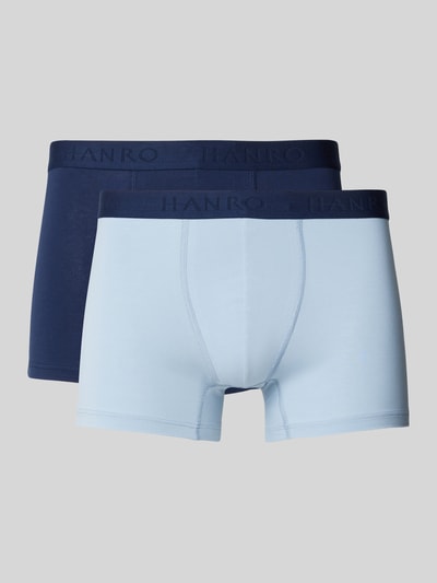 Hanro Trunks mit Label-Detail im 2er-Pack Blau 1