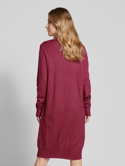 Christian Berg Woman Knielanges Kleid Stehkragen Fuchsia Melange 5