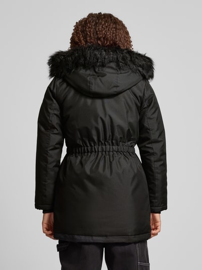 Only Taillierter Parka mit Kunstfellbesatz Modell 'IRIS' Black 5