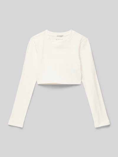 Tom Tailor Longsleeve met ronde hals Offwhite - 1