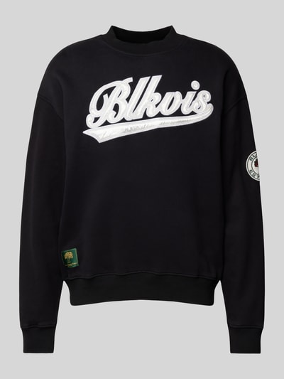 BLKVIS Sweatshirt mit gerippten Abschlüssen Black 1