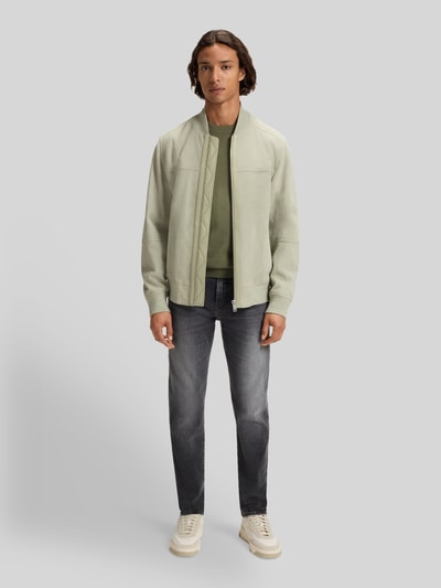 BOSS Orange Regular Fit Strickpullover aus Baumwoll-Kaschmir-Mix Khaki 1