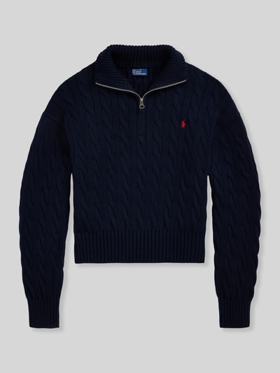 Polo Ralph Lauren Troyer o kroju relaxed fit z czystej bawełny Granatowy 2