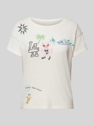 Zadig & Voltaire T-shirt met motiefprint, model 'CHARLOTTE' Offwhite - 2