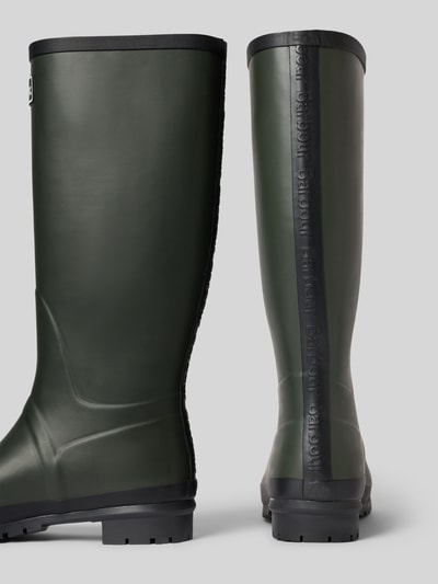 Barbour Gummistiefel mit Label-Detail Modell 'Abbey Tall Welly' Oliv 2