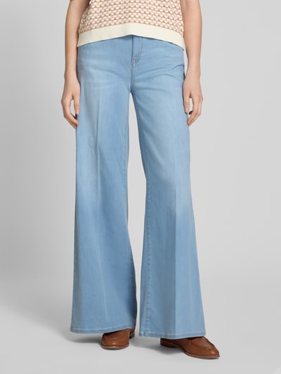 Raffaello Rossi Loose fit jeans met steekzakken, model 'SENA' Lichtblauw - 4
