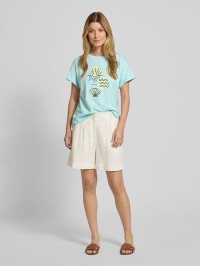 Tom Tailor Regular fit T-shirt van puur katoen Lichtblauw - 1