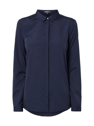 Montego Bluse mit verdeckter Knopfleiste  Marine 2