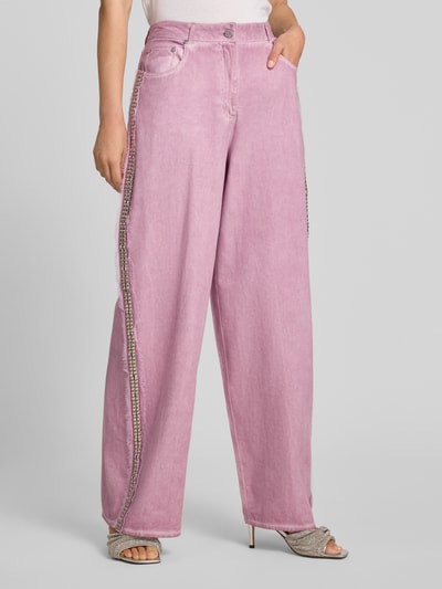 Essentiel Antwerp Wide & Loose Fit Jeans aus reiner Baumwolle Modell 'JEEPER' Flieder 4