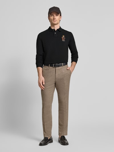 Polo Ralph Lauren Classic Fit Poloshirt mit Label-Stitching Black 1