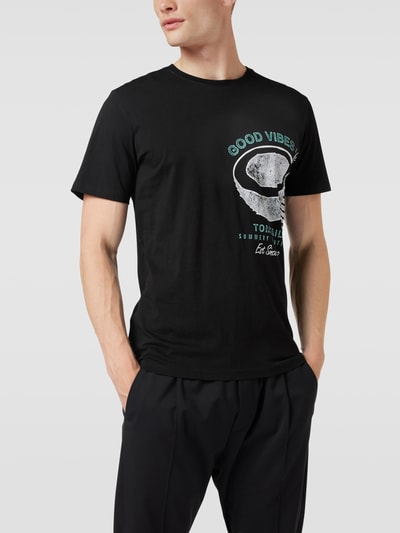 Tom Tailor T-Shirt mit Statement-Print Black 4