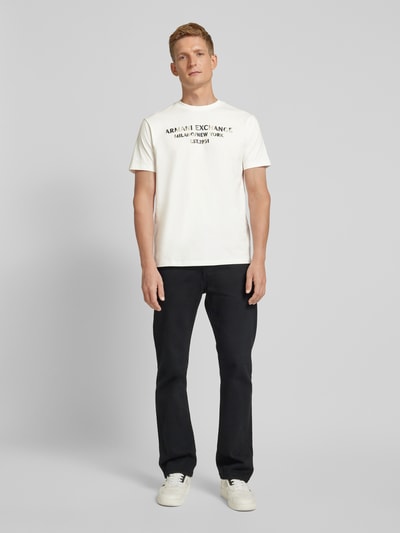 ARMANI EXCHANGE T-shirt z nadrukiem z logo Biały 1