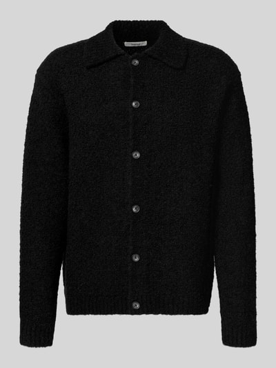 SELECTED HOMME Regular fit gebreid jack van wolmix, model 'LOYD' Zwart - 2