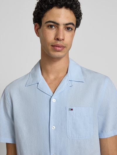 Tommy Jeans Koszula casualowa o kroju regular fit z mieszanki lnu i bawełny Jasnoniebieski 3