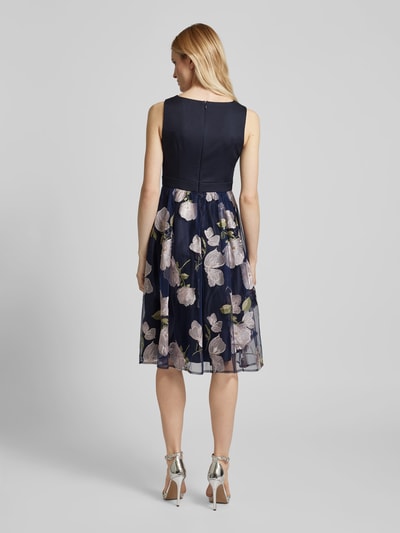 Christian Berg Cocktail Cocktailkleid mit floralem Muster Marine Melange 5