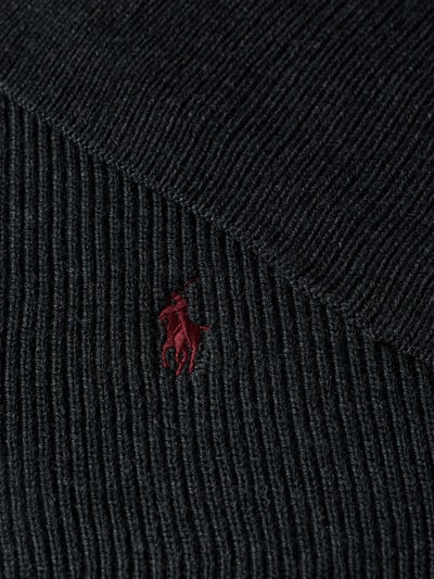Polo Ralph Lauren Sjaal met labelstitching Antraciet - 2