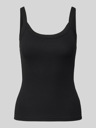 Gina Tricot Tanktop van biologische katoenmix met ribstructuur Zwart - 2