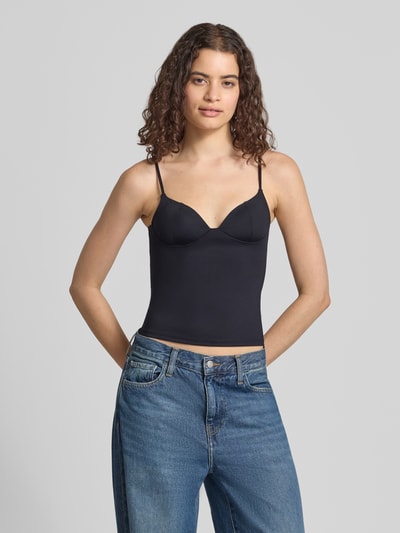 Gina Tricot Slim Fit Top mit Shaping-Effekt Black 4