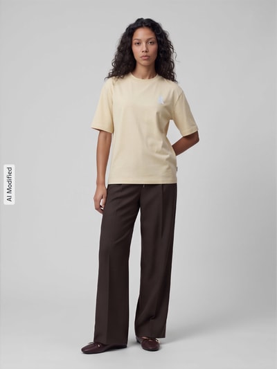 ARMEDANGELS Loose Fit T-Shirt aus reiner Baumwolle Modell 'TARJAA' Hellgelb 1