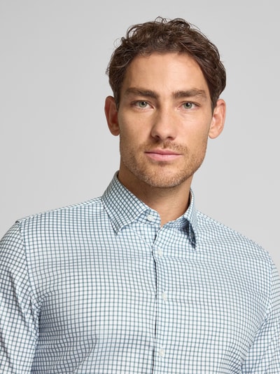 SEIDENSTICKER Koszula biznesowa o kroju slim fit z listwą guzikową Zielony 3