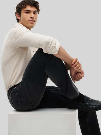 Tommy Hilfiger Straight Fit Jeans aus reiner Baumwolle Modell 'DOVER' Dunkelgrau 6