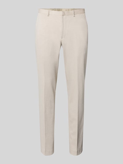 MCNEAL Slim Fit Hose aus Viskose-Mix Modell 'Harold' Beige 2
