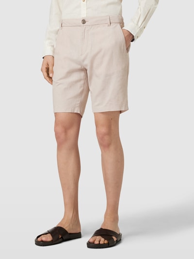 Tom Tailor Bermuda met knoop- en ritssluiting Beige - 4