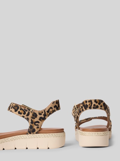 Tamaris Sandalen mit Klettverschluss Beige 2