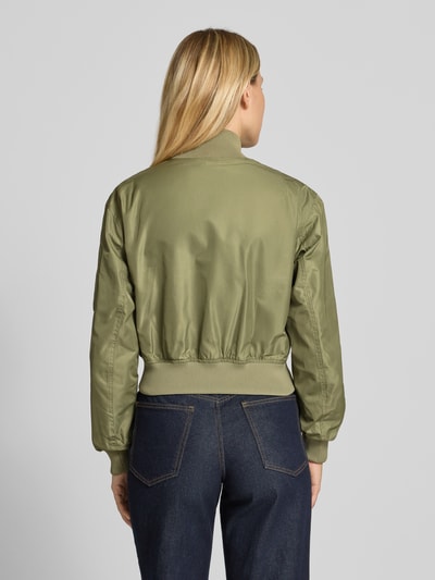 Marc O'Polo Relaxed Fit Bomberjacke mit gerippten Abschlüssen Schilf 5