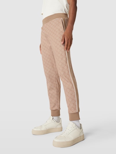 JOOP! Collection Sweatpants met contraststrepen, model 'Taylan' Beige - 3
