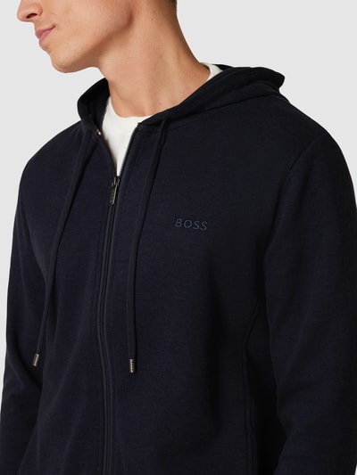 BOSS Sweatjacke mit Label-Stitching Marine 3