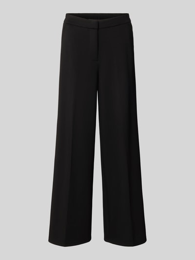 Produktfoto, zwarte regular fit wijde broek uit modalmix model 'BELLIS' van VERO MODA, Dames Weite broek