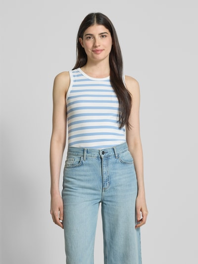 FREE/QUENT Tanktop in Ripp-Optik Modell 'Effy' Hellblau 4
