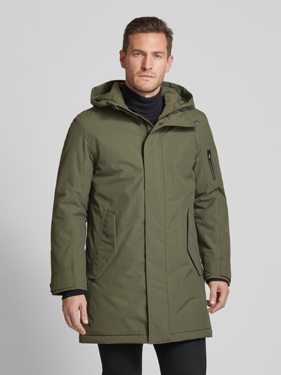 G-LAB Parka mit Eingrifftaschen Modell 'TRACER' Oliv Melange 4