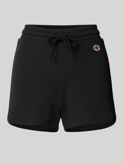 CHAMPION Sweatshorts met labeldetail Zwart - 2