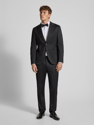 MCNEAL Regular fit stoffen broek van satijn Zwart - 1